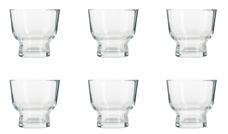 Small Dessert Bowls. Ice Cream Sundae Cups. Glass Bowls. (240 cc) (Set of 6)