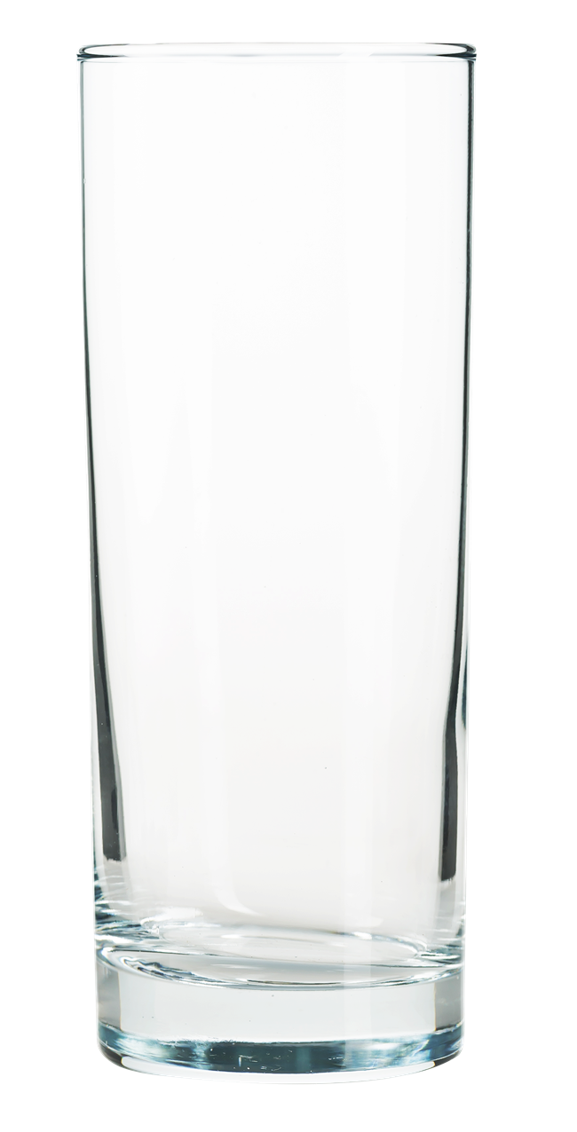 Hiball Clear Glasses. Tall Drinking Water / Juice Glass. ( Set of 6 ) 360 ml.