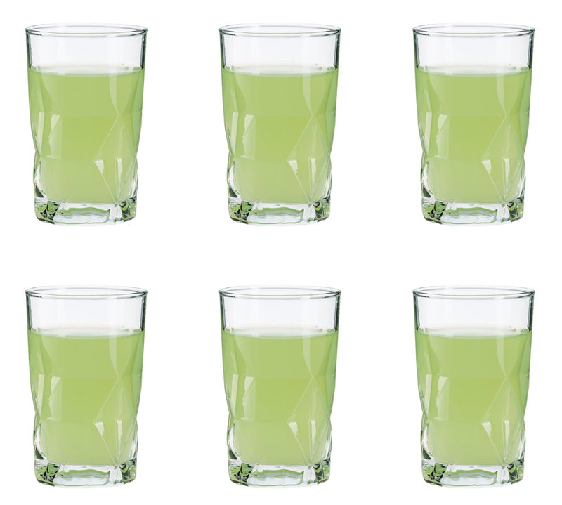 Very Small Drinking Glasses. Tall Shot Glass. Minimalist Design. (110 cc/ml) (Pack of 6).
