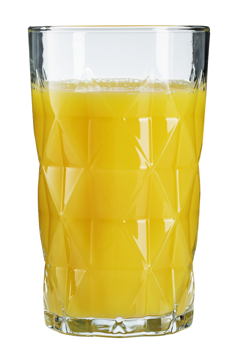 Highball Tumbler Drinking Glasses. Retro Style Drinking Glass.(Set of 6) 460 ml.