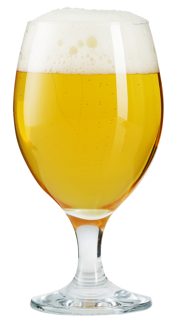 Stemmed Beer Glasses Set. Beer Goblet. Cocktail Glasses. (Pack of 6) (400 ml).