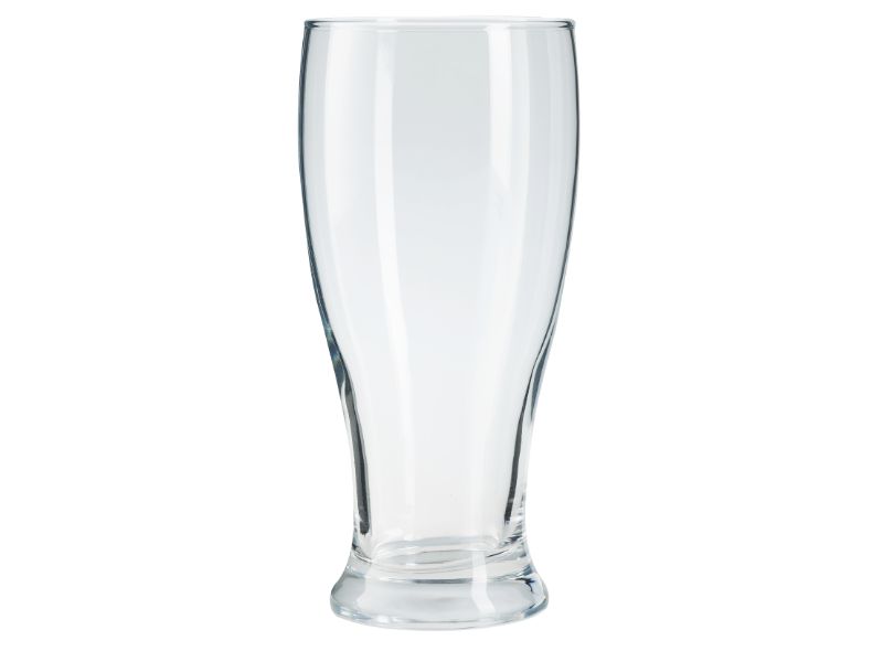 Beer Pint Glasses. Large Plain Modern Style. (565 ml / 56 cl) (Pack of 6)