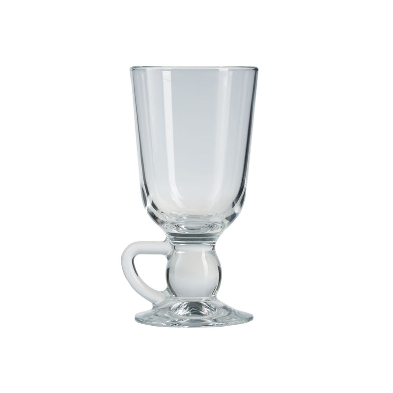 Irish Coffee Glass Mug. Tea Coffee Glasses with Handle. (Set of 4) (280 cc/ml)