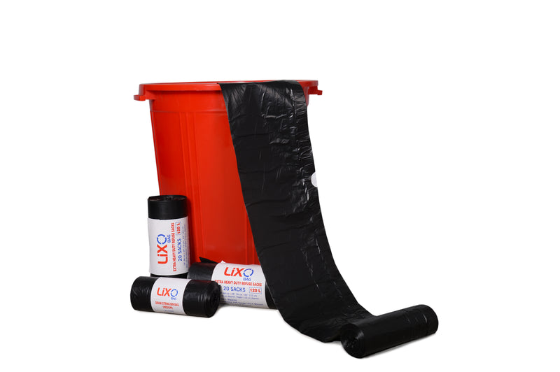 Drawstring Plastic Garbage Bin Bag. (72 x 90 cm / Rim 144 cm ) 65L