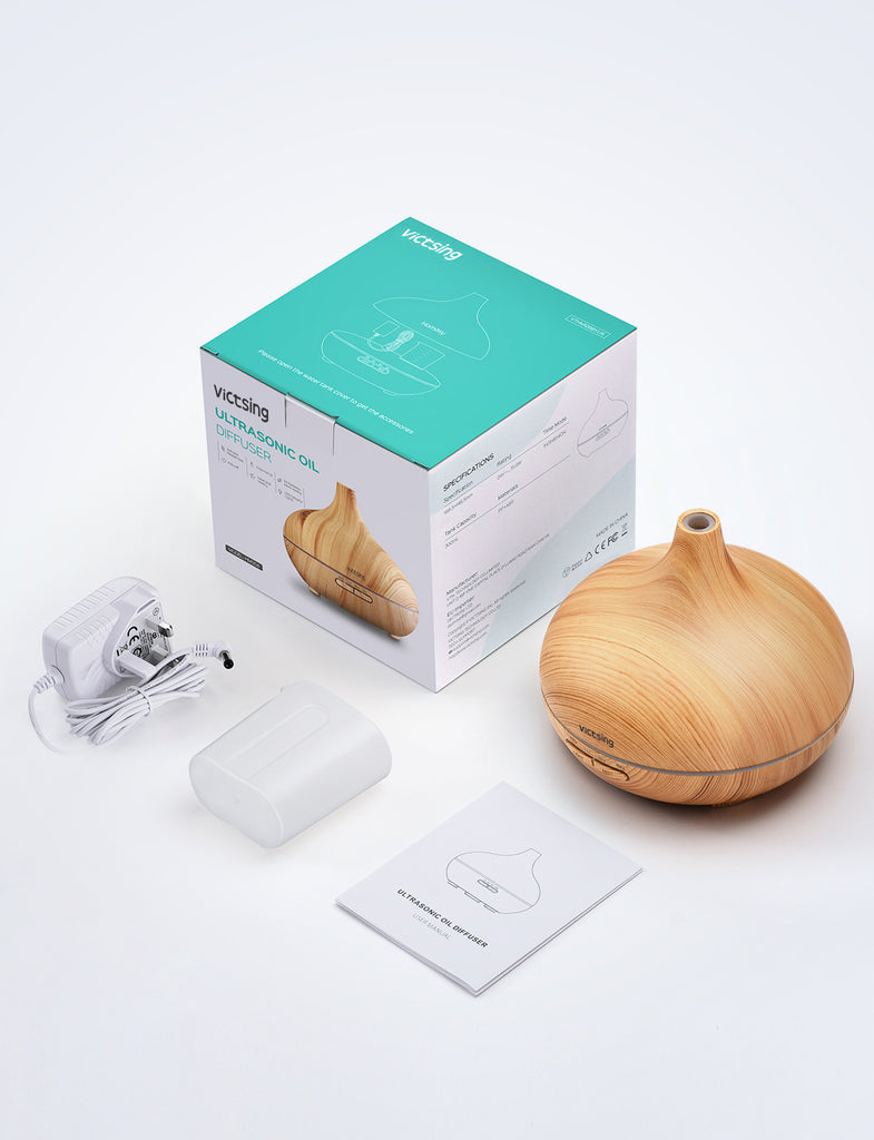 Essential Oil Diffuser. 500 ml Aroma Diffuser For Essential Oils. Wood Grain.