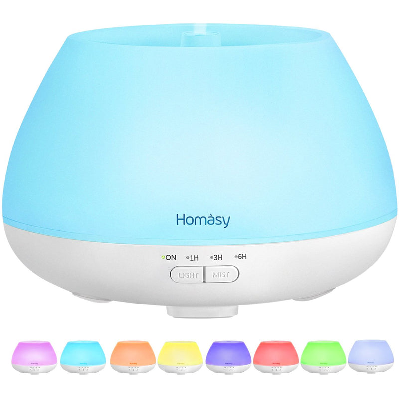 Homasy Essential Oil Diffuser 500ml Aroma Diffuser For Essential Oils.