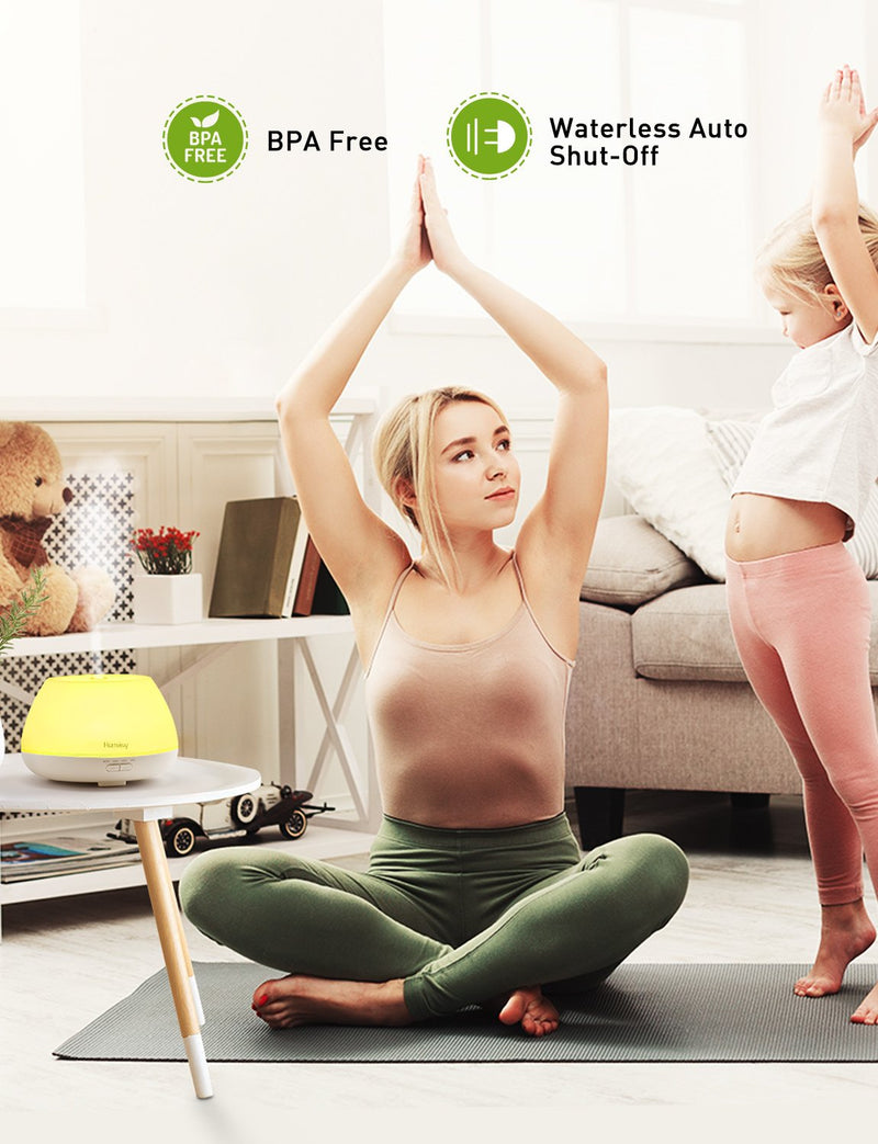 Homasy Essential Oil Diffuser 500ml Aroma Diffuser For Essential Oils.