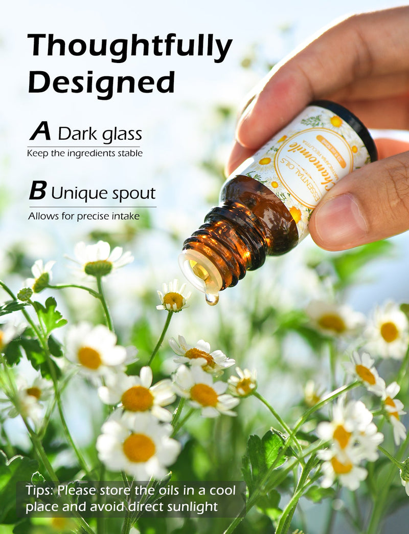 Floral Essential Oils Set. Aromatherapy. Diffuser Oil. Gift Set. (6x10ml)