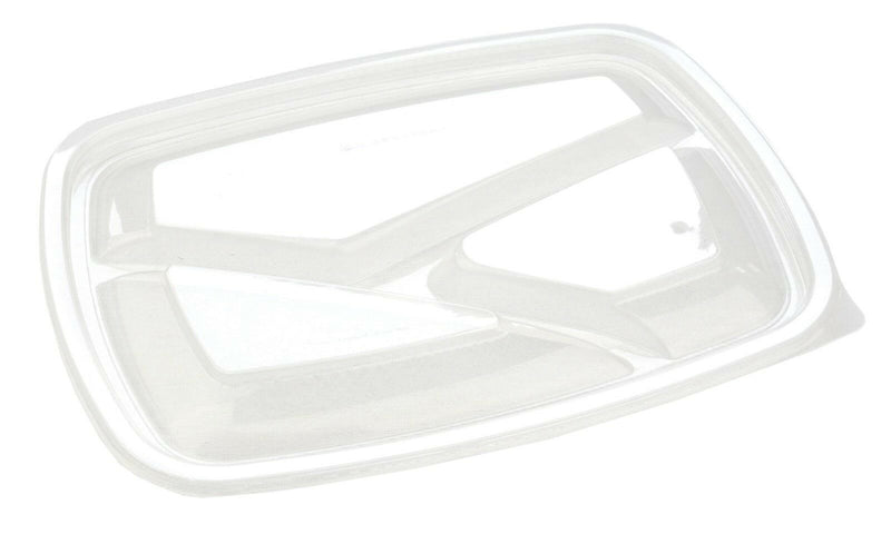 Sabert 3 Compartment Microwavable Clear Lid. HOT52873. (Box of 300)