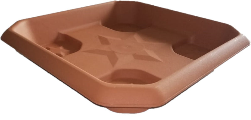 Very Large Square Flower Plant Pot and Saucer. Outdoor Plant Pot. (51 cm / 74.3 Lt). (3 Colour)