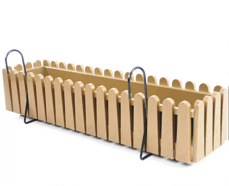 Hanging Flower Planter Pot with Hanger. Gold Balcony Fence Pot. (9 Lt & 14 Lt).