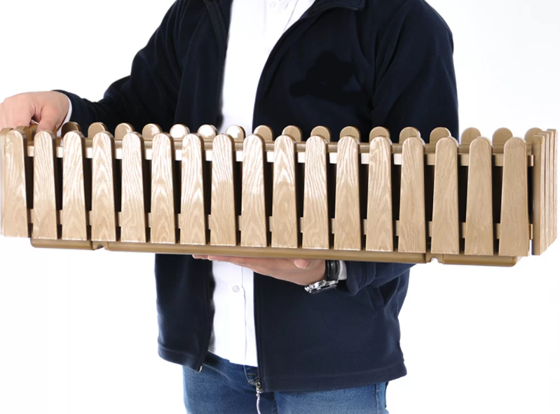 Hanging Flower Planter Pot with Hanger. Gold Balcony Fence Pot. (9 Lt & 14 Lt).