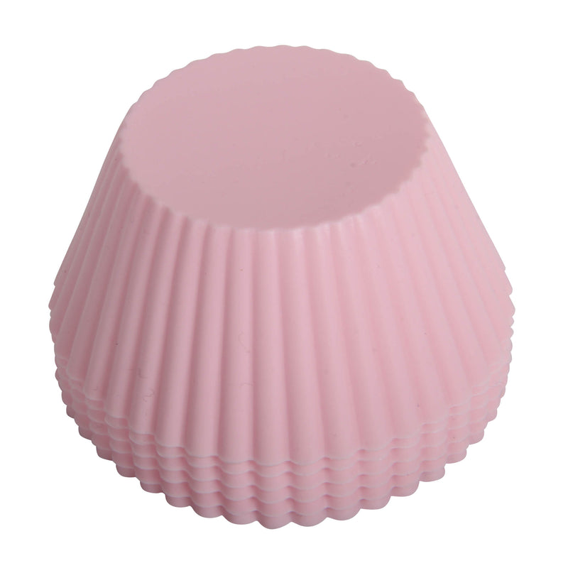 Silicone Reusable Muffin Cupcake Mould Cases. 18 Pcs. Rose, Pumpkin, Round Style.