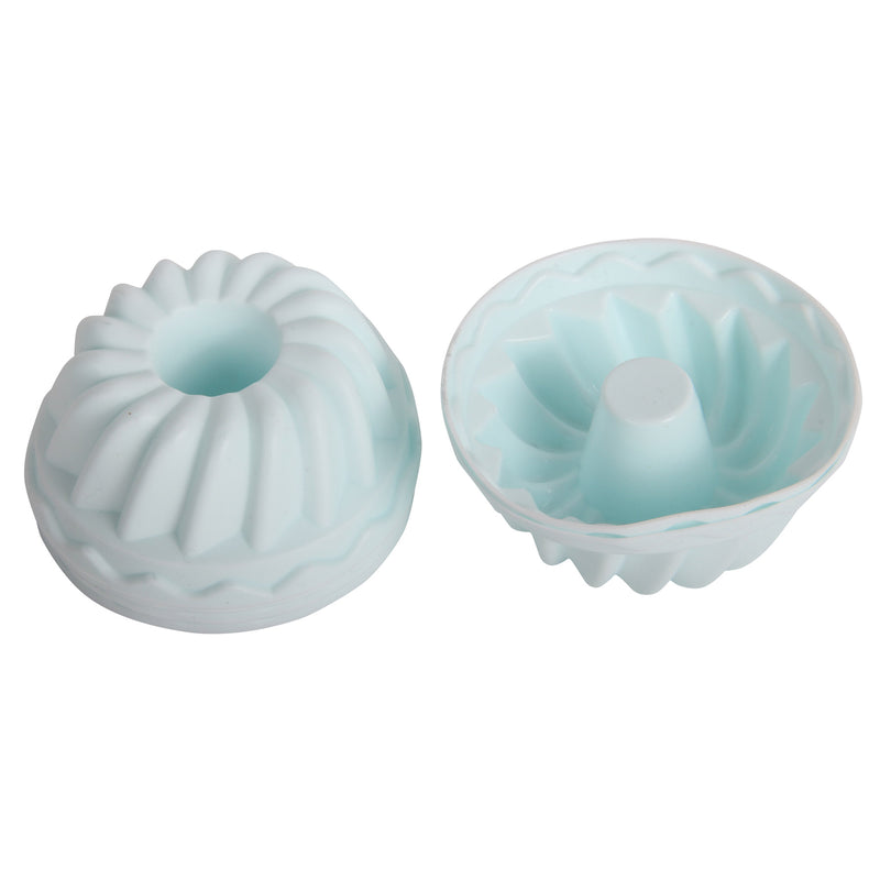 Silicone Reusable Muffin Cupcake Mould Cases. 18 Pcs. Rose, Pumpkin, Round Style.