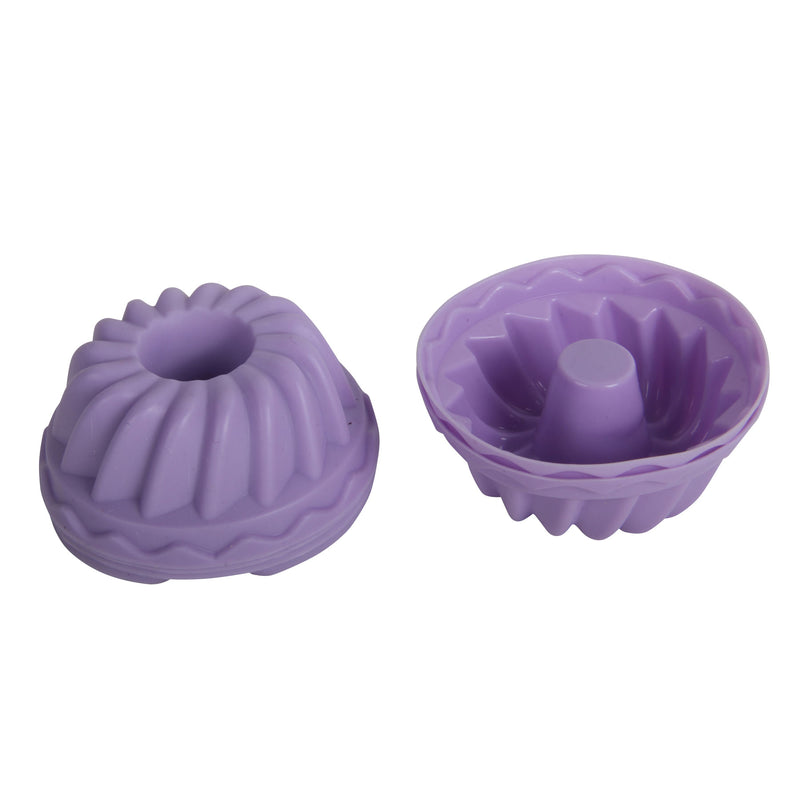 Silicone Reusable Muffin Cupcake Mould Cases. 18 Pcs. Rose, Pumpkin, Round Style.