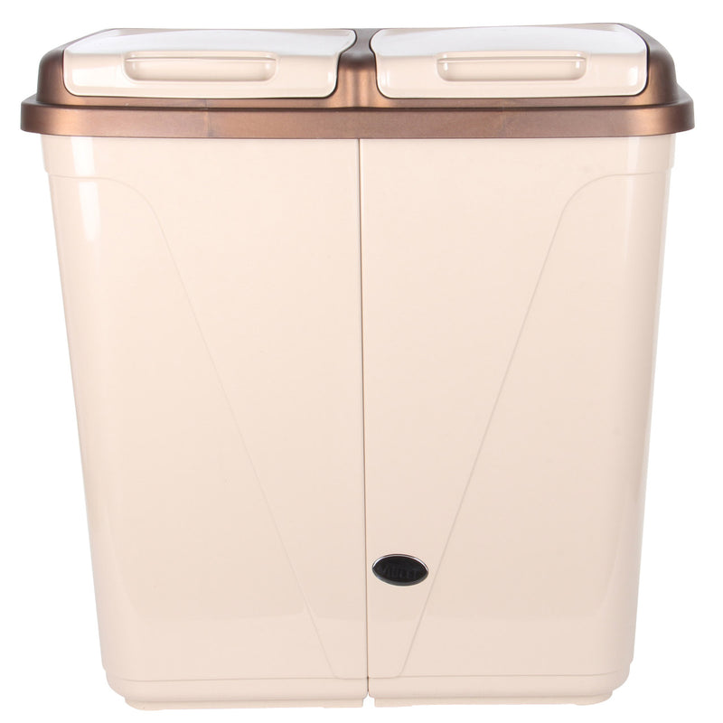 Dual Compartment Laundry / Waste Recycling Bin - 90L