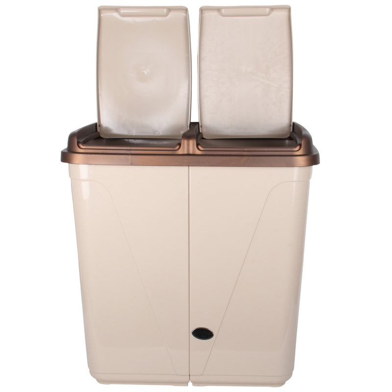 Dual Compartment Laundry / Waste Recycling Bin - 90L