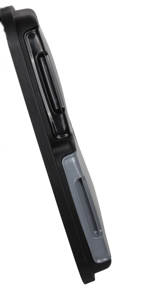 Double Rubbish Waste Bin Lid. Replacement Flat Lids. (Black & Grey)