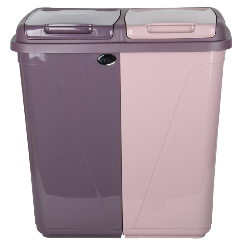 Dual Compartment Laundry / Waste Recycling Bin - 90L