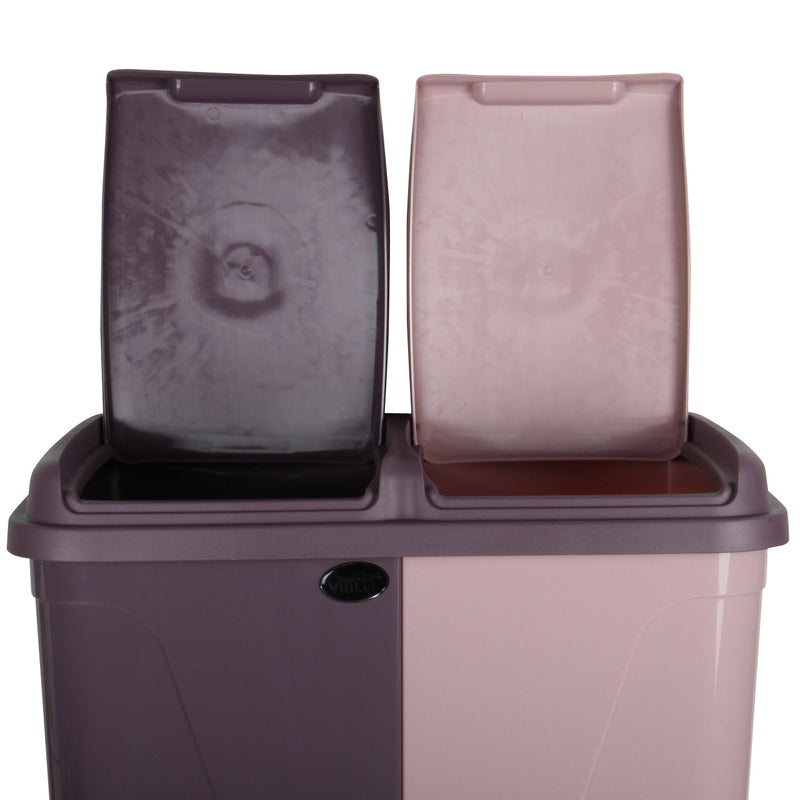 Dual Compartment Laundry / Waste Recycling Bin - 90L