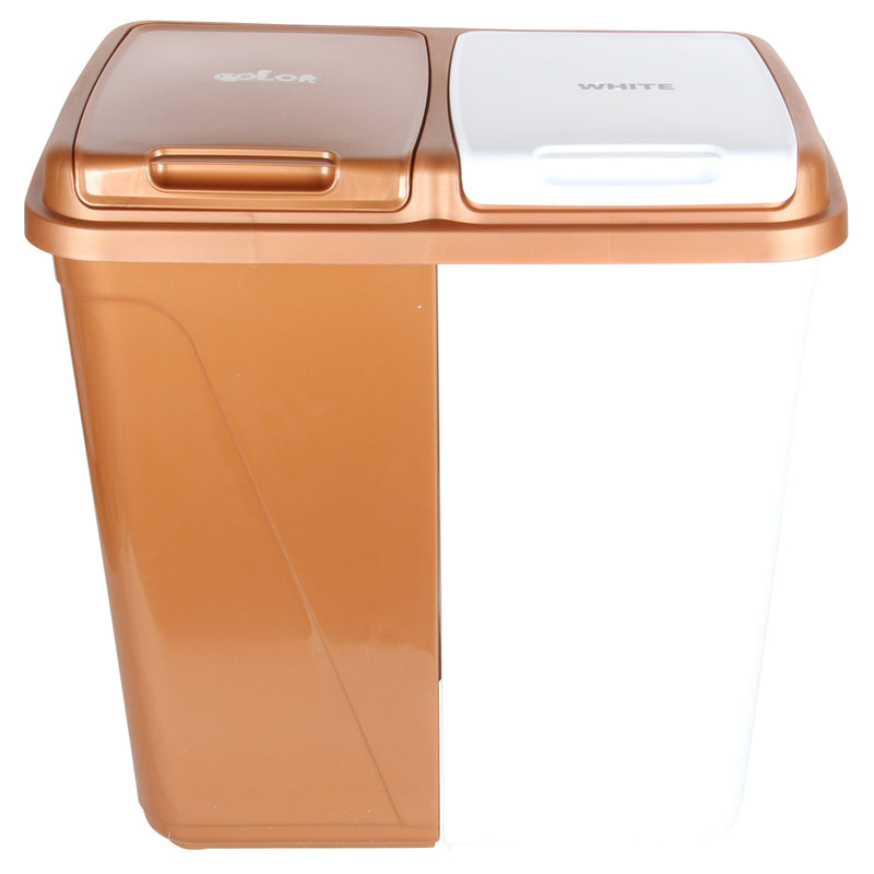 Dual Compartment Laundry / Waste Recycling Bin - 90L