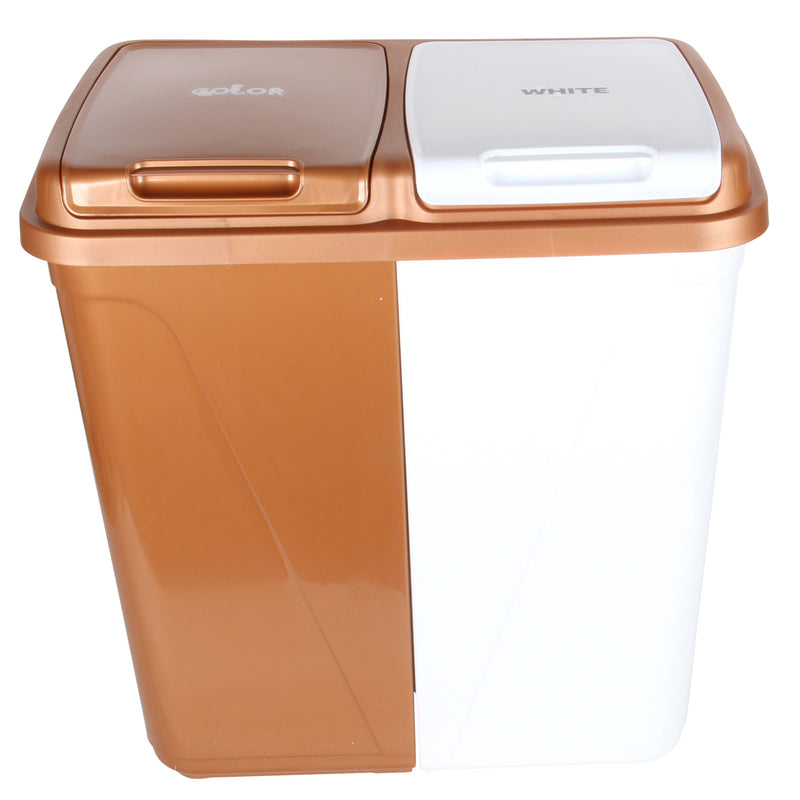 Dual Compartment Laundry / Waste Recycling Bin - 90L