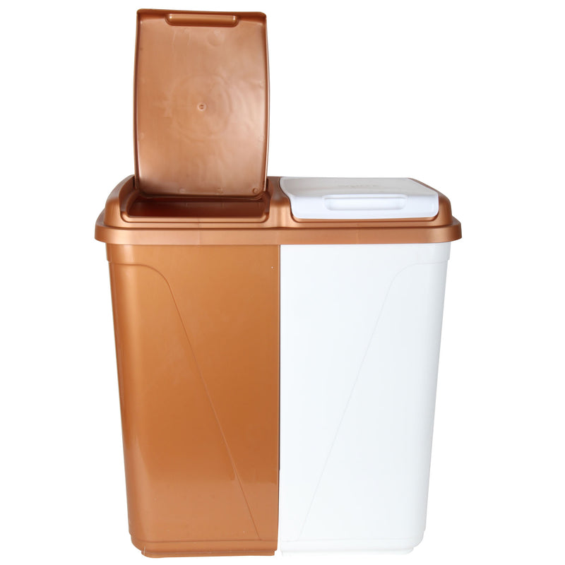 Dual Compartment Laundry / Waste Recycling Bin - 90L