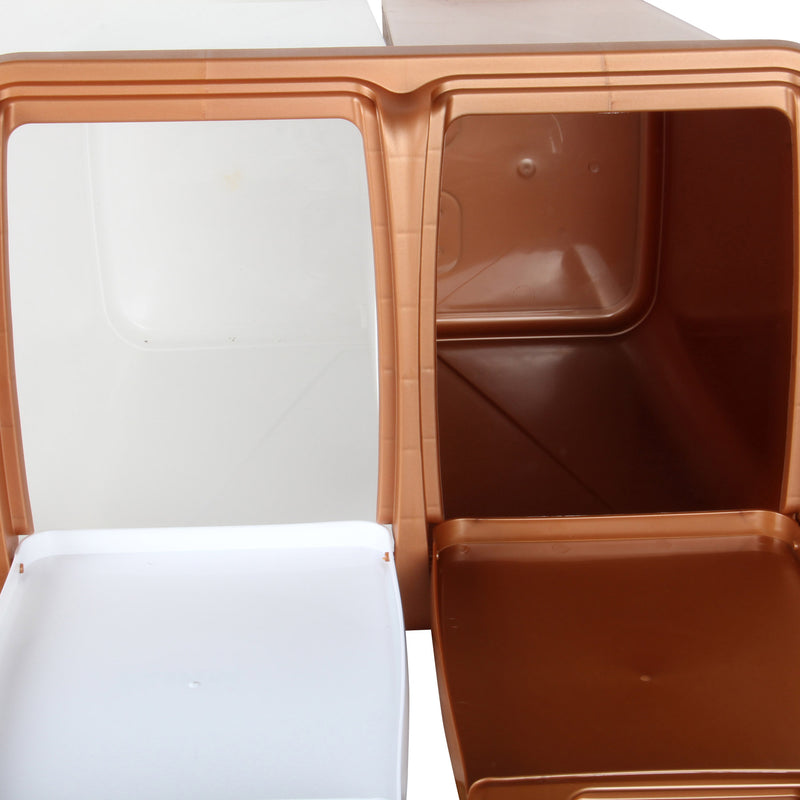 Dual Compartment Laundry / Waste Recycling Bin - 90L