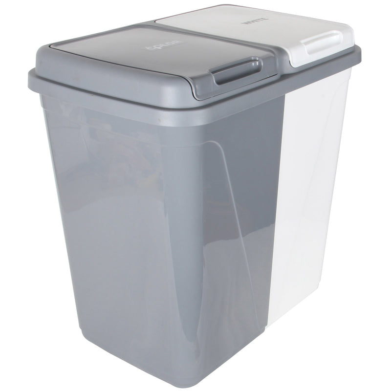 Dual Compartment Laundry / Waste Recycling Bin - 90L