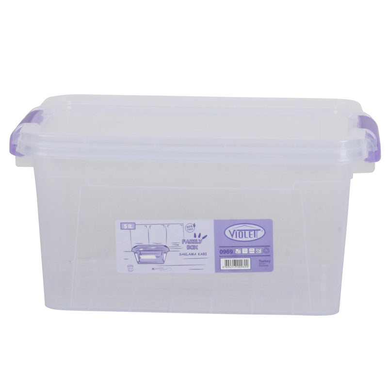Plastic Storage Box Containers With Lid - 5L