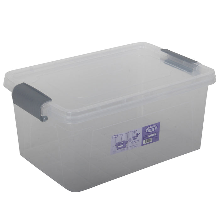 Plastic Storage Box Containers With Lid - 11L