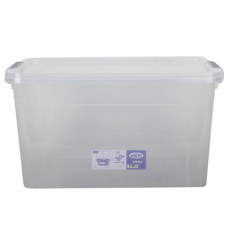 Plastic Storage Box Containers With Lid - 30L
