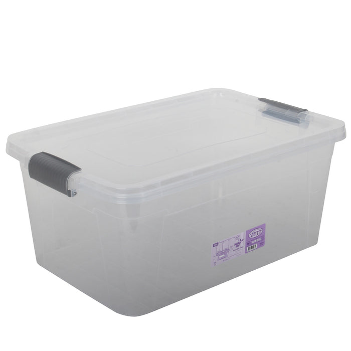 Plastic Storage Box Containers With Lid - 24L
