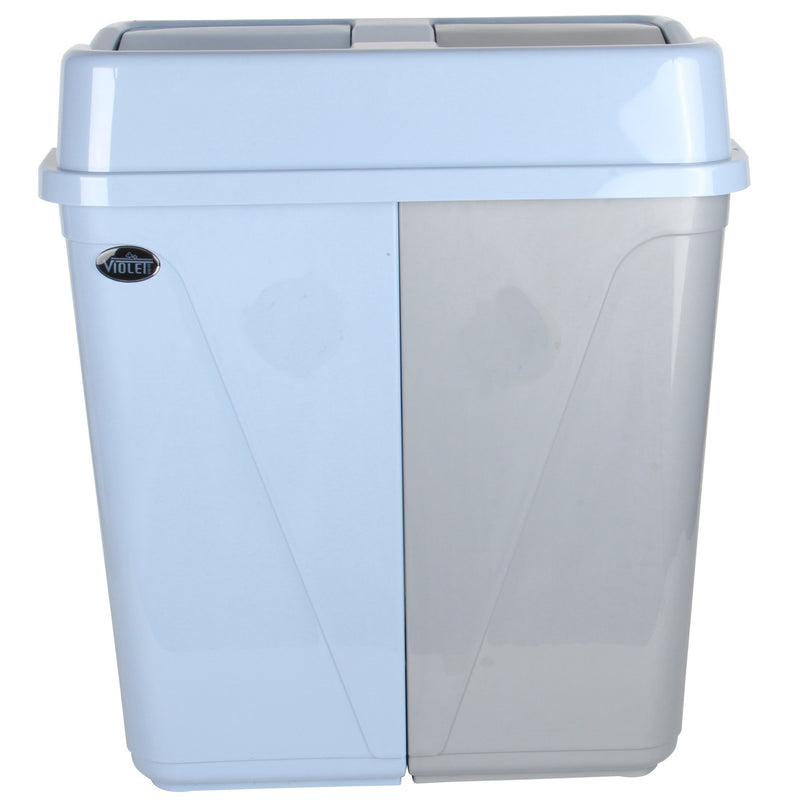 Dual Compartment Rubbish Waste Bin - 100L