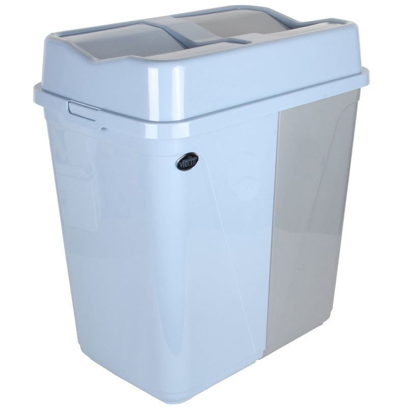 Dual Compartment Rubbish Waste Bin - 100L