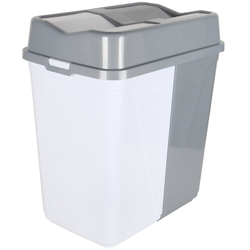 Dual Compartment Rubbish Waste Bin - 100L