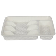 strong plastic 5 compartment cutlery tray