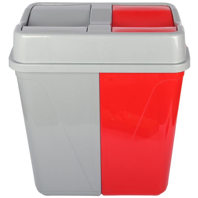 Dual Compartment Rubbish Waste Bin - 100L