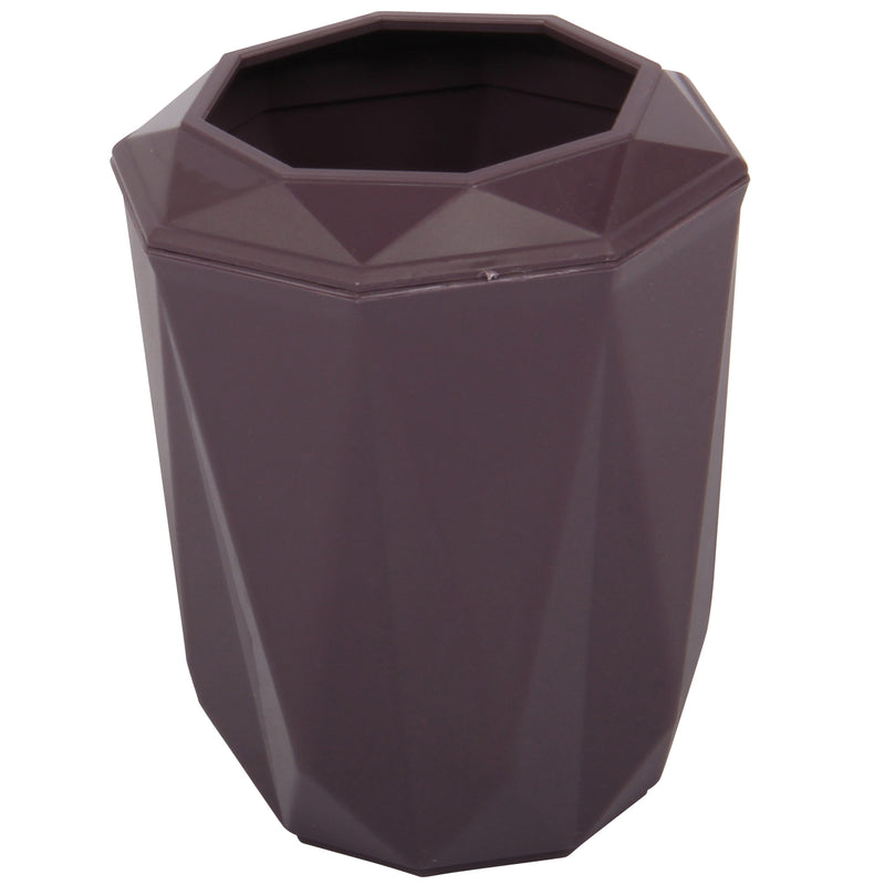 Strong Plastic Bathroom Soap Dispenser & Toothbrush Holder Set. (Purple)