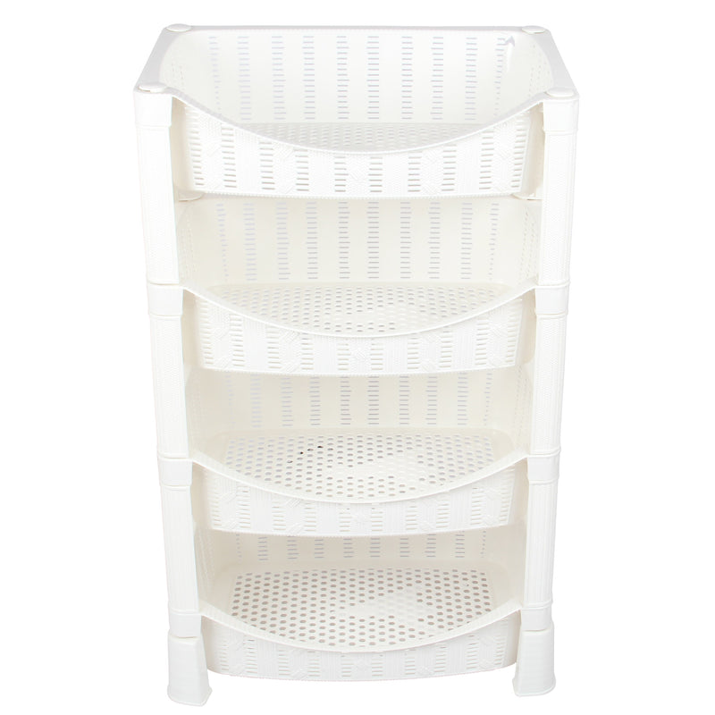 4 Tier Multi Purpose Storage Rack. Strong Standing Shelves Organizer