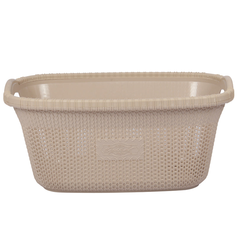 Rattan Style Rectangular Laundry Basket
