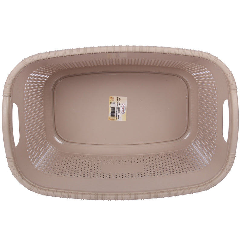 2x Rattan Style Rectangular Laundry Basket