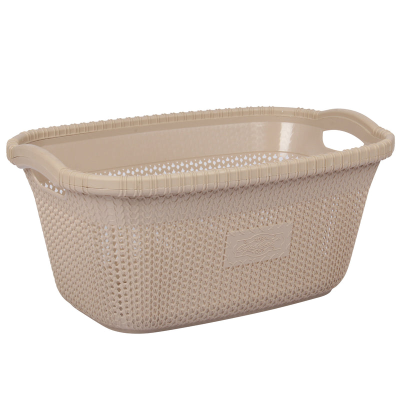 2x Rattan Style Rectangular Laundry Basket