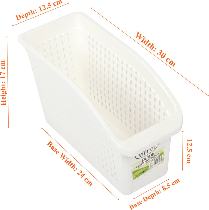 Plastic Small Storage Organizer. Stackable. Pack of 5.