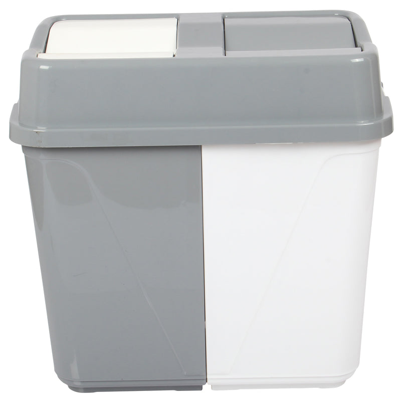 Dual Compartment Rubbish Waste Bin - 40L