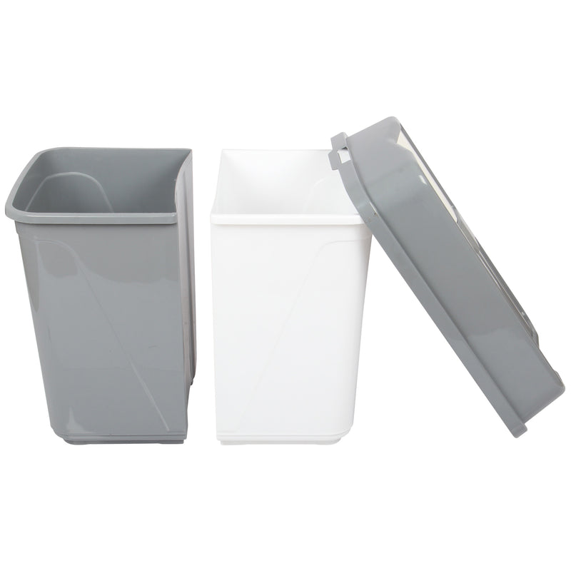Dual Compartment Rubbish Waste Bin - 40L