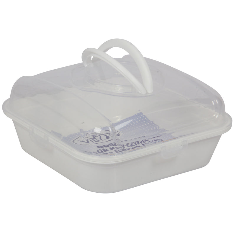 Square Cake Carrier. (25.5 x 25.5 cm)