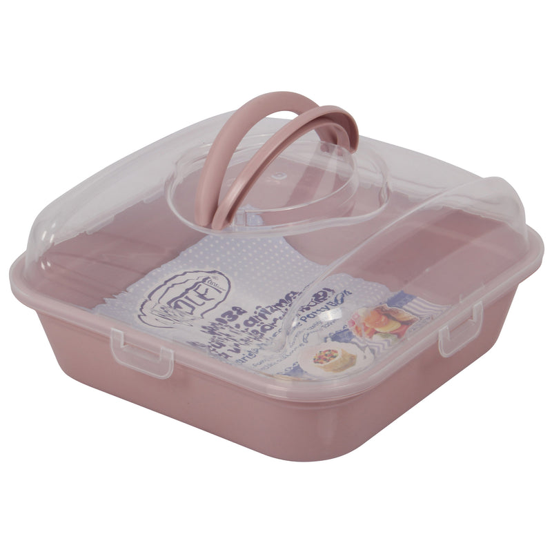 Square Cake Carrier. (25.5 x 25.5 cm)