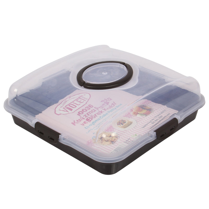 Square Cake Carrier. (34 x34 cm)