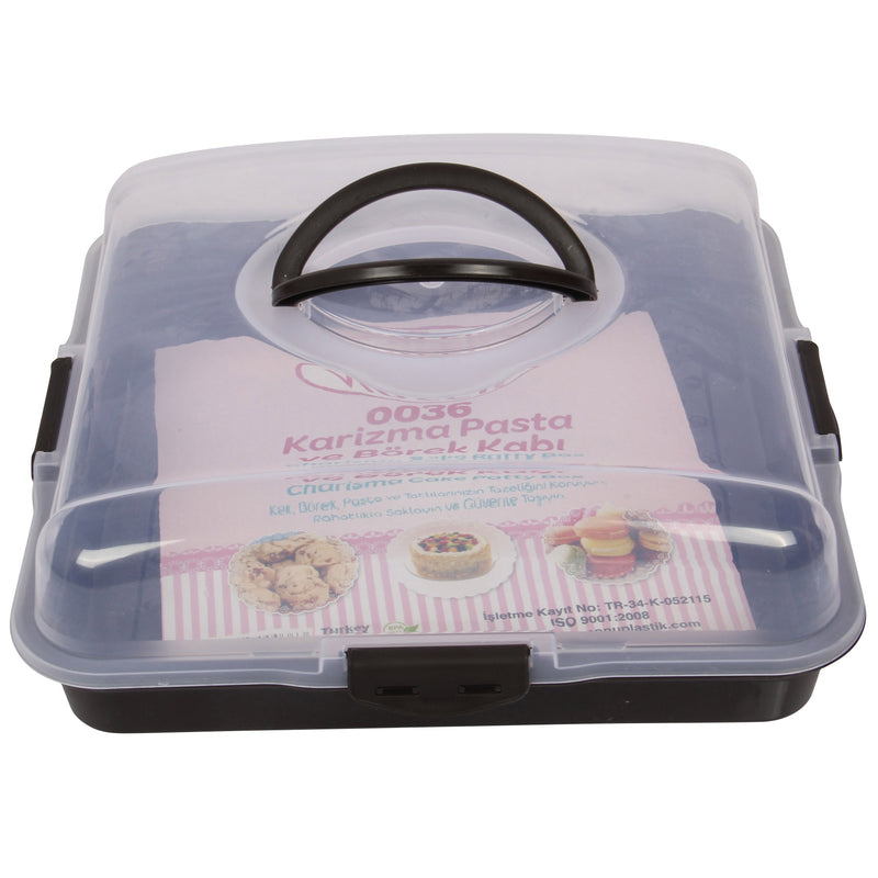 Square Cake Carrier. (34 x34 cm)